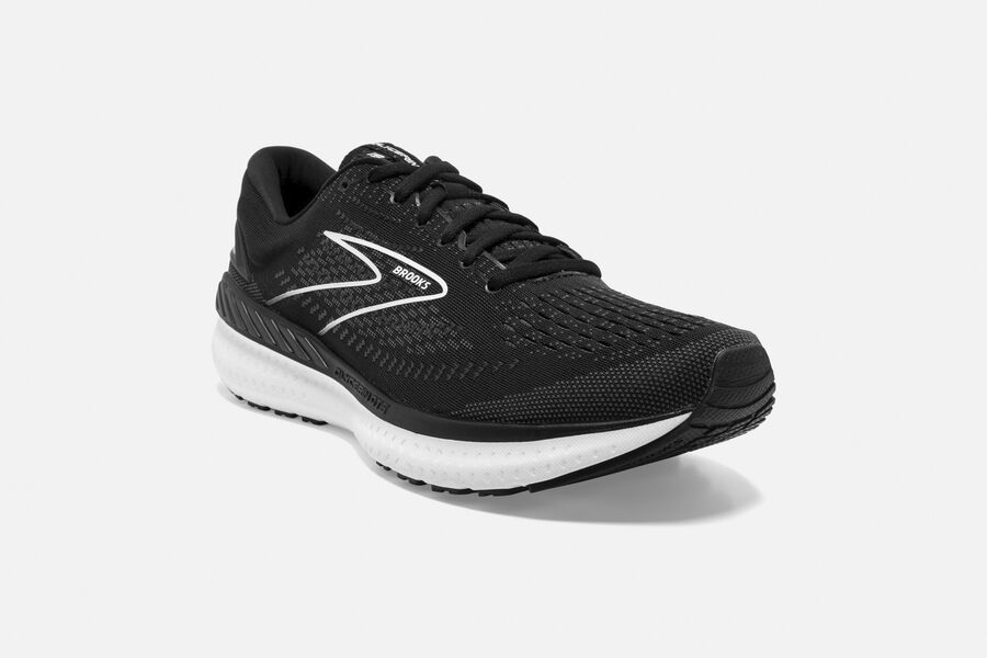 Brooks Glycerin GTS 19 Road Running Shoes Womens Black/White 978605-FAK